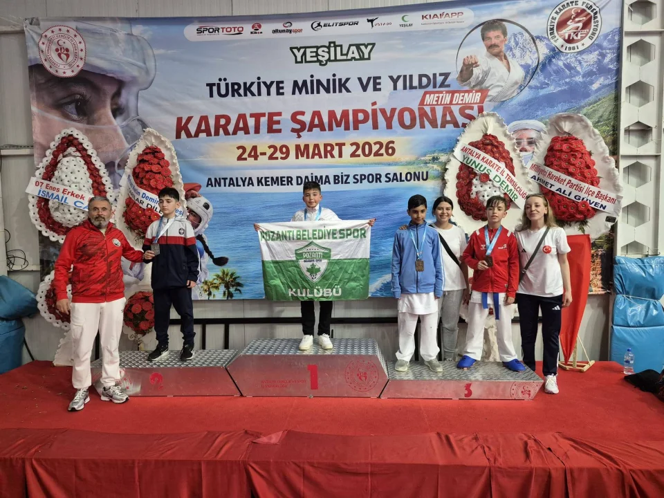 Pozantı’nın Altın Çocukları: Karate Şampiyonası’nda Türkiye Dereceleri Geldi!